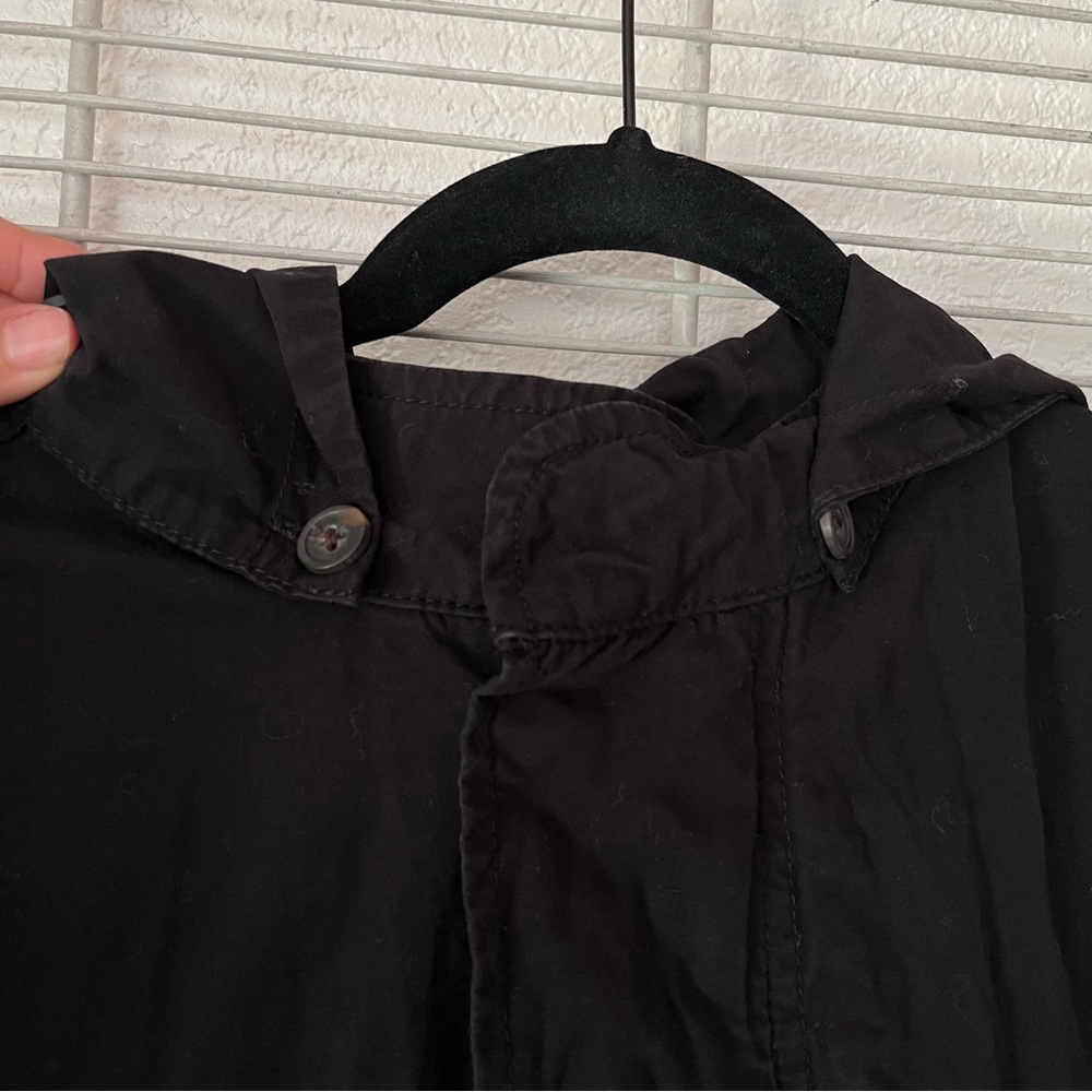 TopMan Fishtail Long Coat Jacket With Hood - Picture 7 of 12